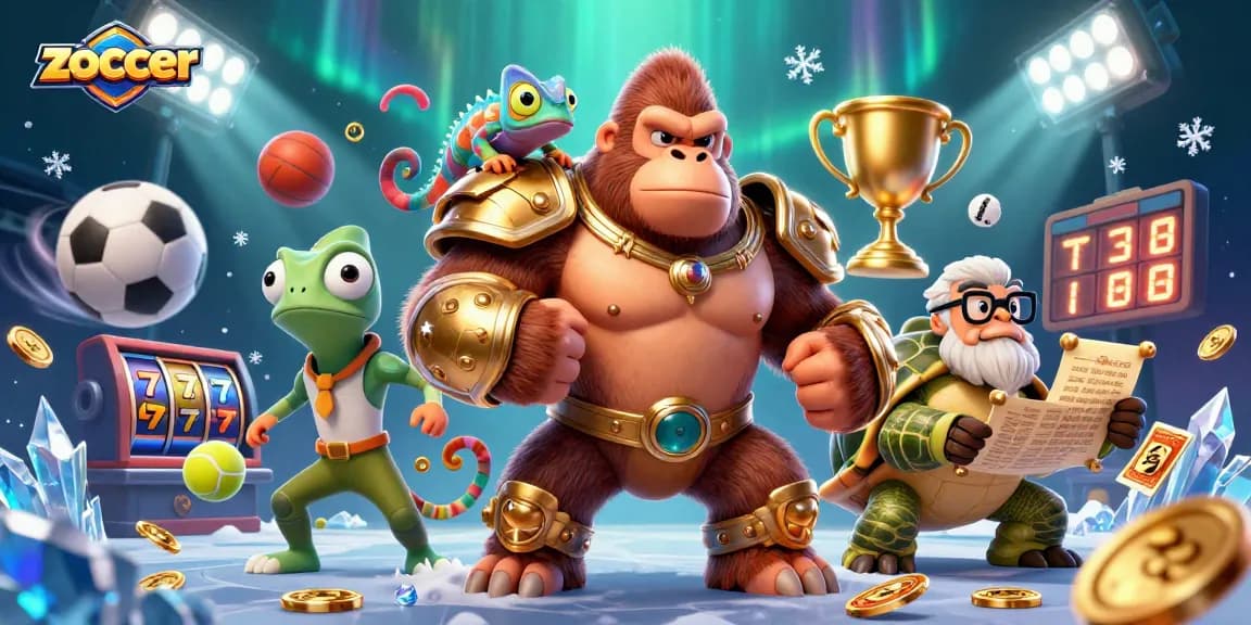 Zoccer unveils a thrilling casino environment featuring engaging characters, dynamic gameplay, and sports elements.