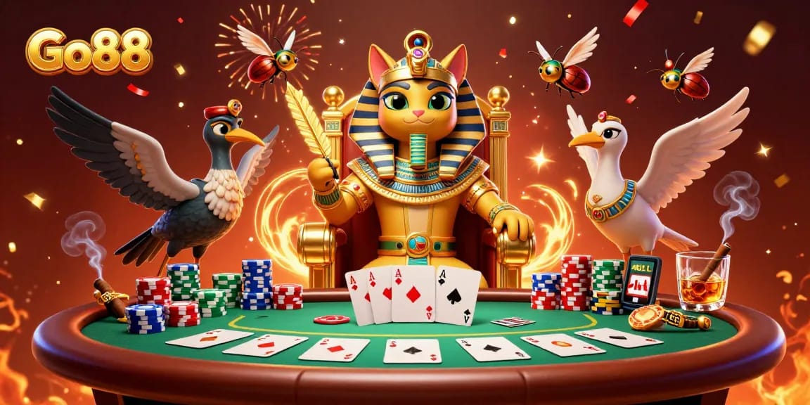 Experience thrilling gameplay at Go88, featuring vibrant poker action and an engaging atmosphere.