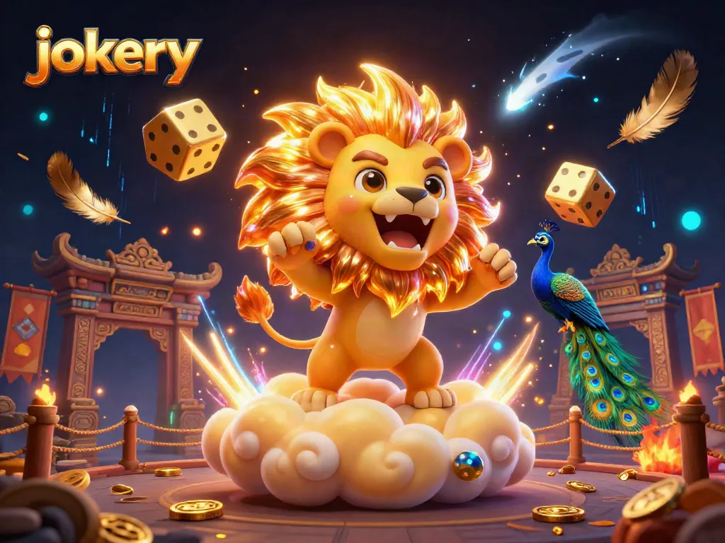 Engage in thrilling gameplay at Jokery with golden dice and dynamic casino elements.